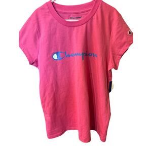 Champion Authentic Athleticwear Girls Pink Short Sleeve Tshirt Sz XL 10-12